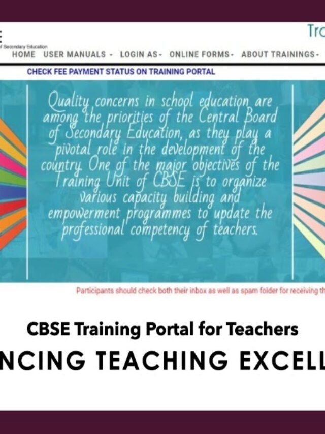 CBSE Training Portal For Teachers All You Need To Know About EduKraze