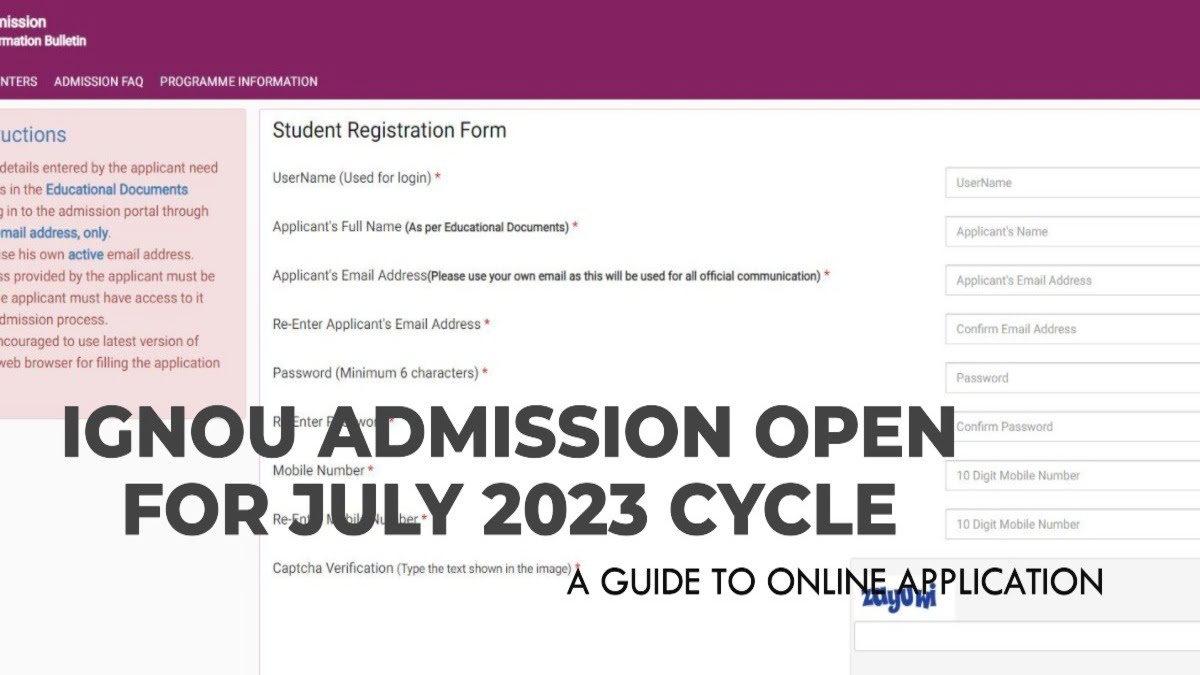 You are currently viewing IGNOU Admission Open for July 2023 Cycle: A Guide to Online Application