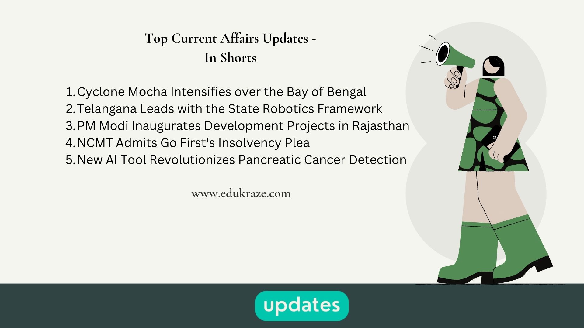 You are currently viewing Latest Update: Cyclone Mocha, State Robotics Framework, and More In Shorts | 10th May’23