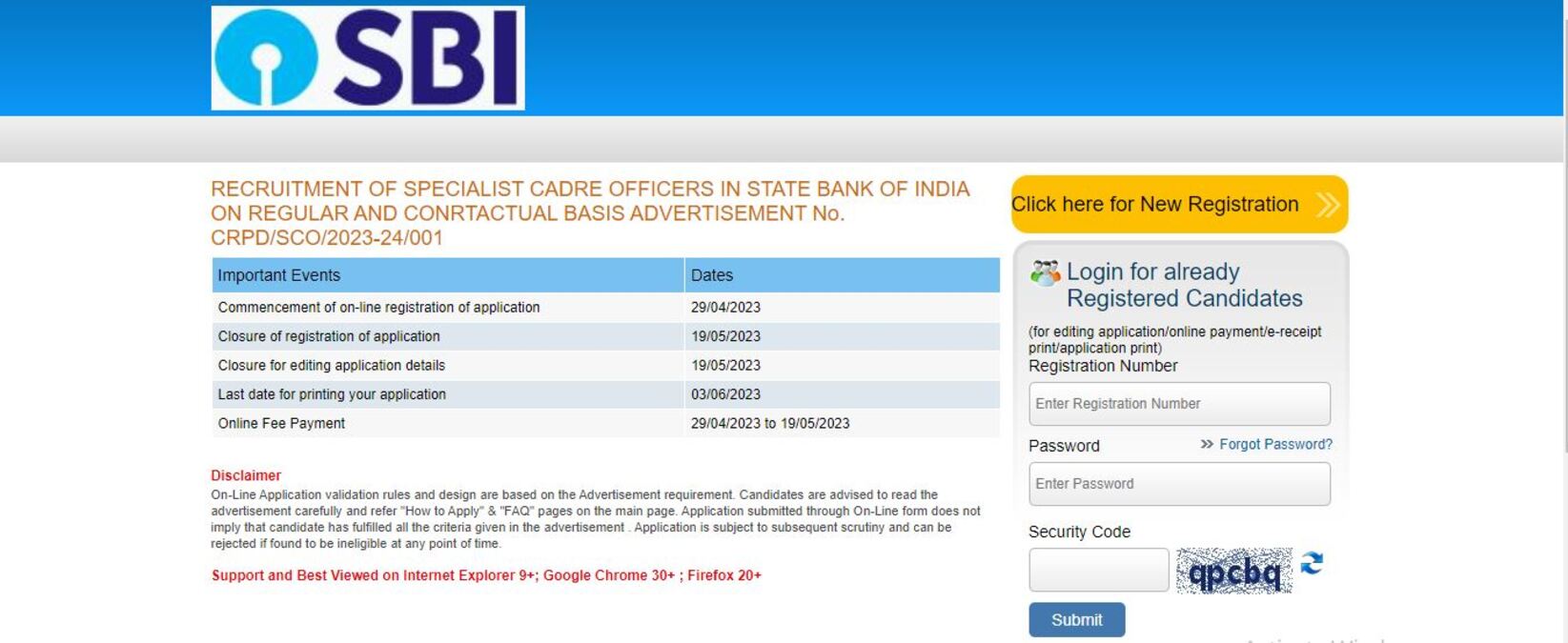 You are currently viewing Recruitment of Specialist Cadre Officers in SBI – Apply Now | 235 Openings