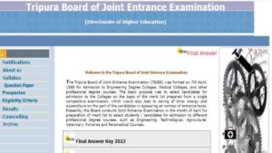 Read more about the article TJEE 2023 Final Answer Key Released: Download Revised Key Here