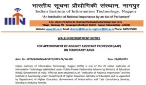 Read more about the article IIIT Nagpur Recruitment 2023: Apply for Adjunct Assistant Professor Vacancies