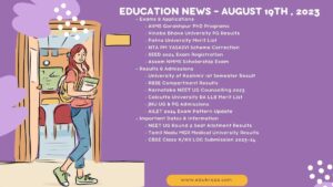 Read more about the article 19th August 2023 | Latest Education Updates