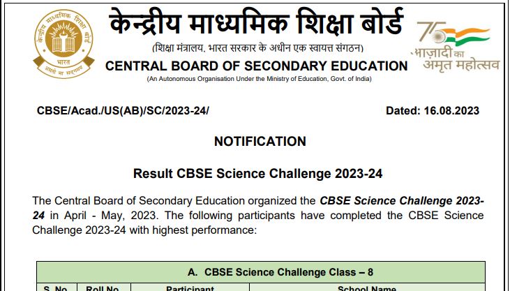 You are currently viewing CBSE Science Challenge 2023-24: Check Result now!!