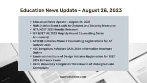 Read more about the article Latest Education News Update – August 28, 2023
