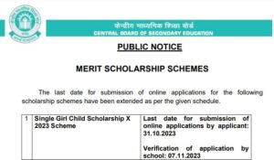 Read more about the article CBSE Extends Merit Scholarship Deadline – Apply Now!