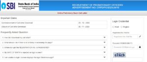 Read more about the article State Bank of India SBI PO Recruitment 2023 Pre Phase I Admit Card for Probationary Officers 2000 Post