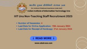 Read more about the article IIIT Una Non-Teaching Staff Recruitment 2023