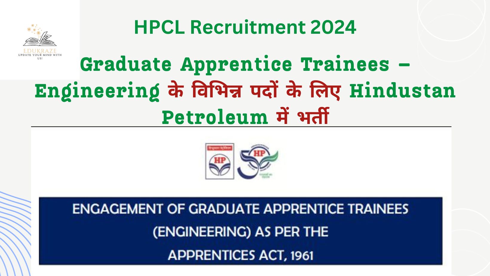 HPCL Recruitment 2024 Out For Graduate Apprentice Posts Across India, Check Eligibility