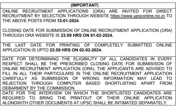 UPSC Specialist Grade 3 Application Form 2024: Apply Online for 121 Scientist B and Other Posts, Check Eligibility

