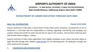 Read more about the article AAI JE Recruitment 2024 Out for 490 Jr Executive Posts at aai.aero
