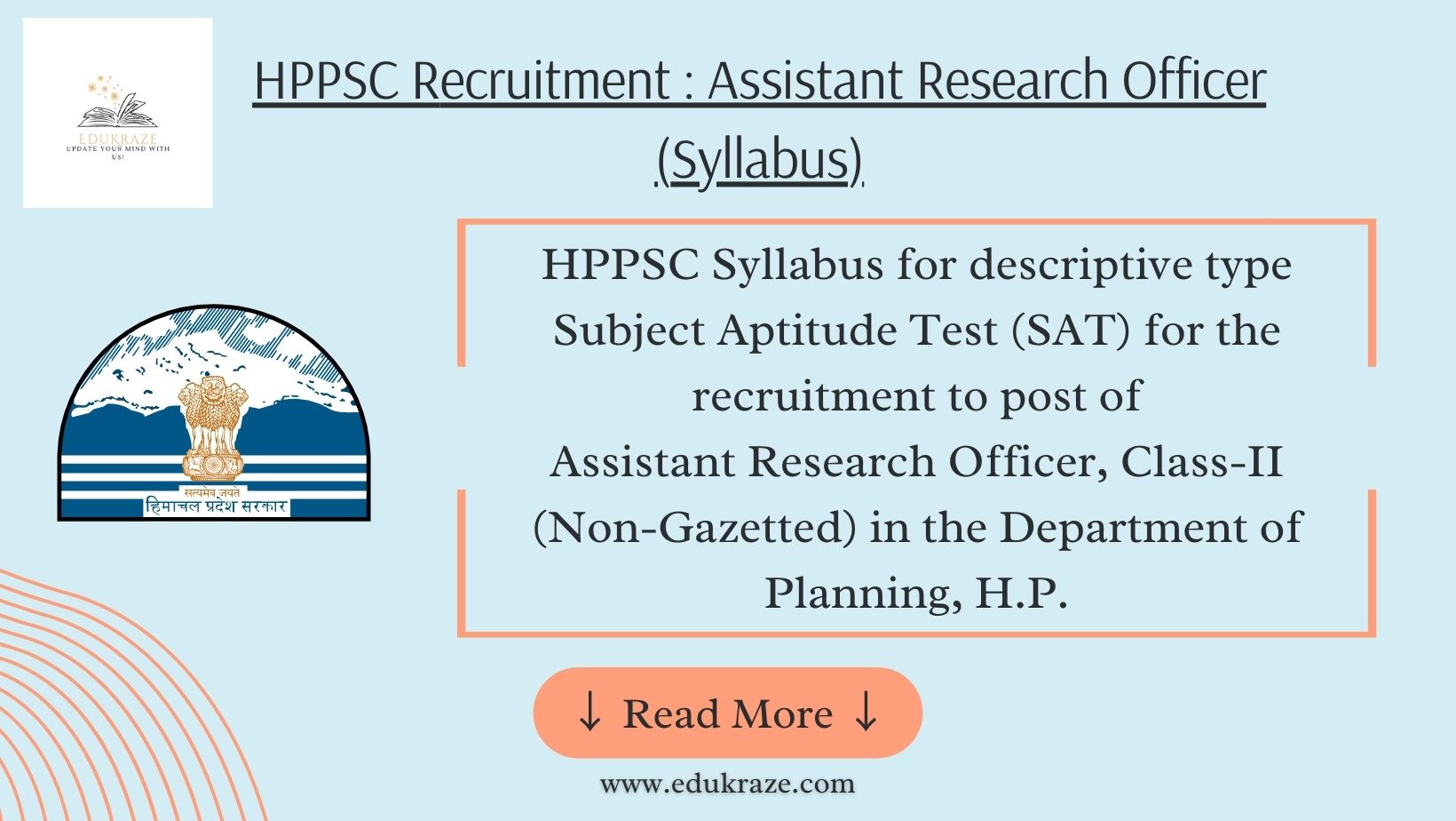 HPPSC Assistant Research Officer Syllabus for Descriptive SAT