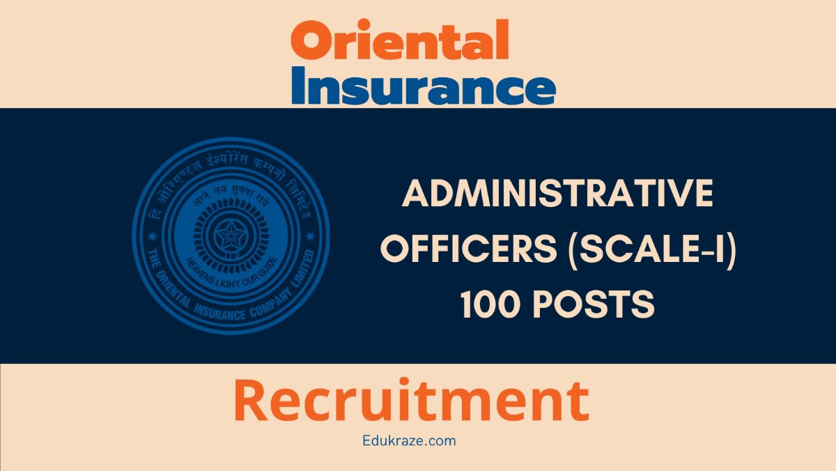 Oriental Insurance Company Recruitment 2024