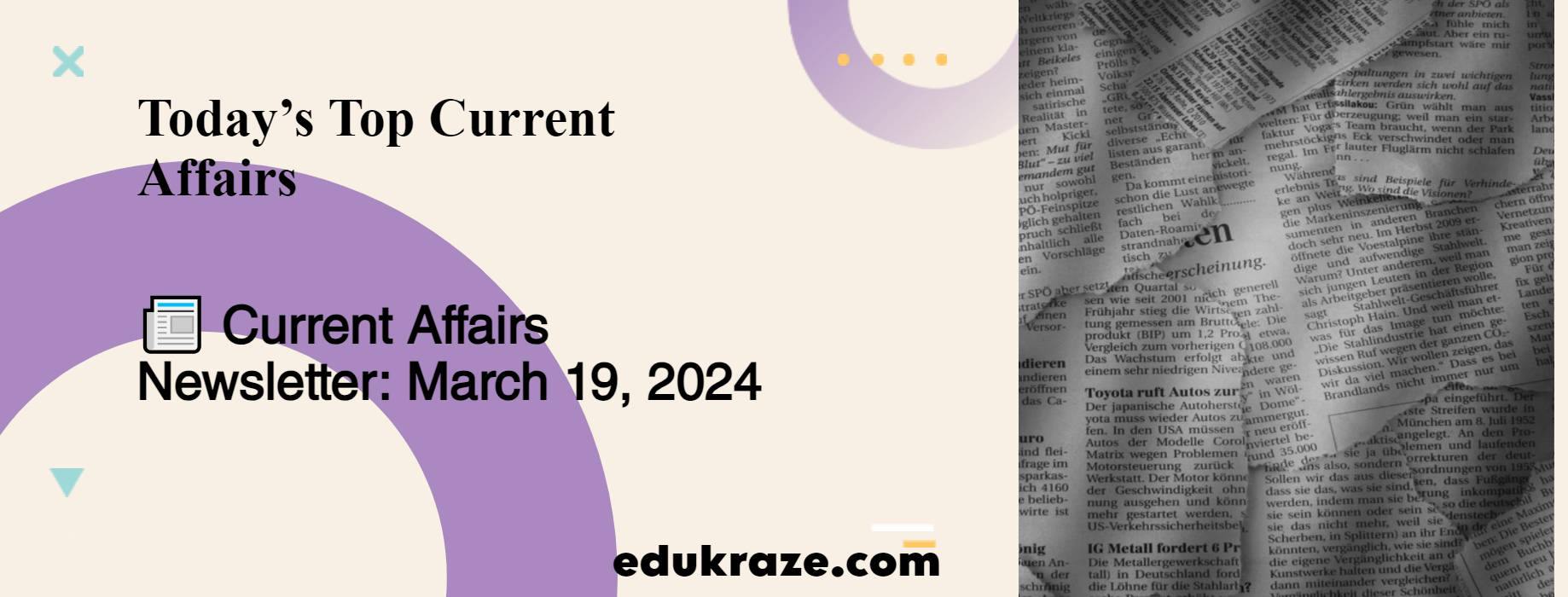 Today’s Top Current Affairs March 19th, 2024 | Hindi and English with Free PDF