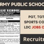 PGT, TGT, & More Job Opening at Army Public School!