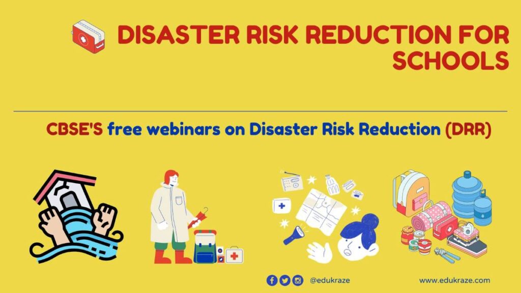CBSE Offers Free Webinars on Disaster Risk Reduction for Schools (Classes 6-10)