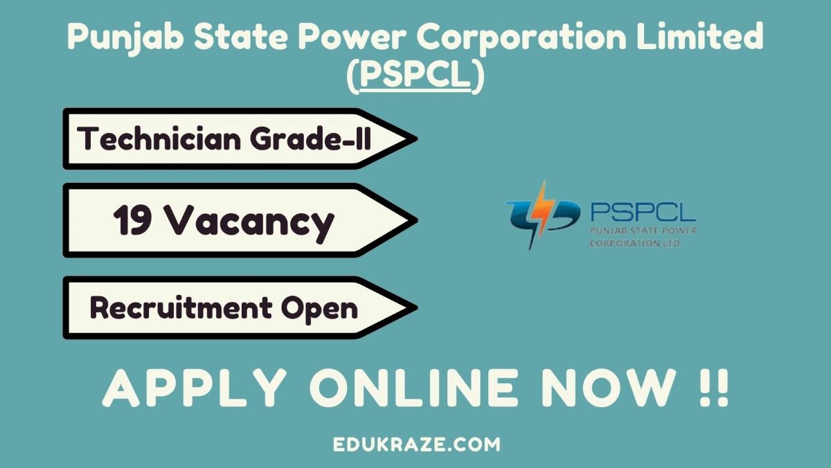 PSPCL RECRUITMENT LAST DATE IS NEAR. APPLY NOW.