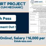 Project Driver cum Mechanic | 10Th Pass | ICMR NIRT Recruitment 2024