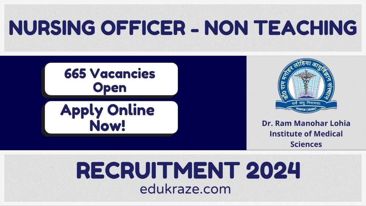 RMLIMS Nurse Recruitment 2024
