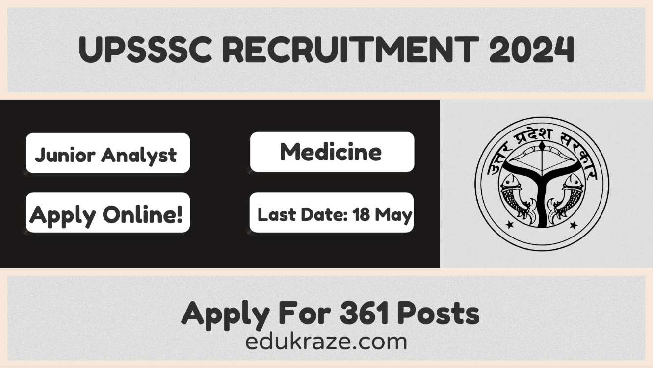 UPSSSC Junior Analyst Medicine Recruitment 2024 (1)
