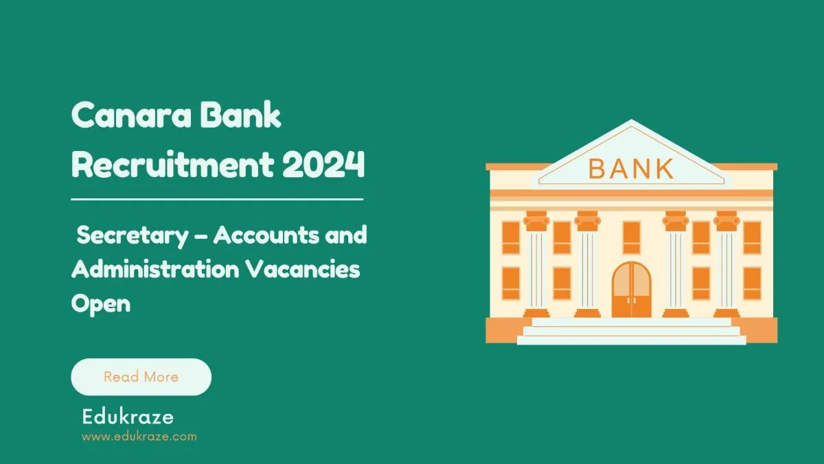 Canara Bank Recruitment Out