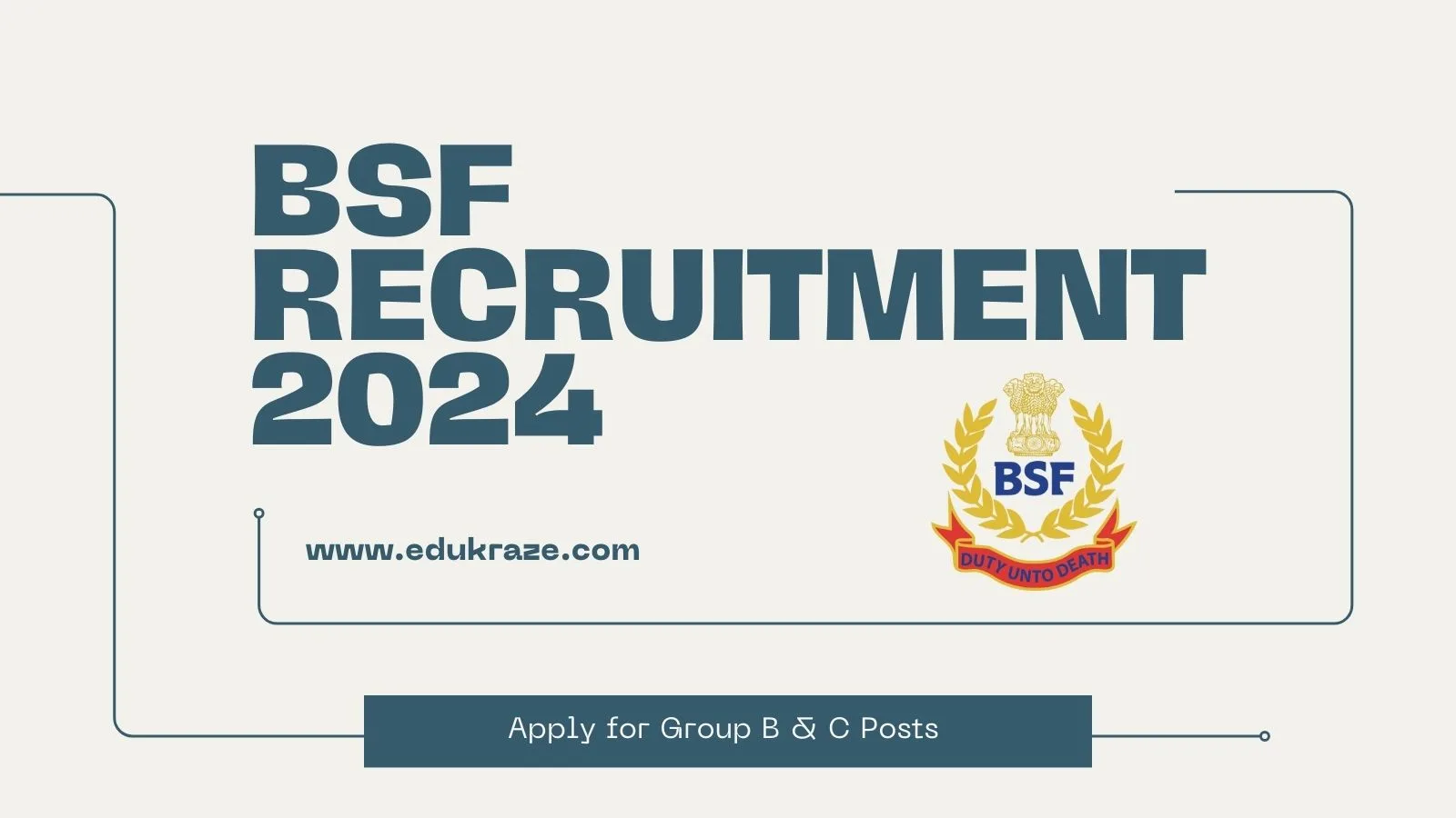 Group B & C Post Recruitment Out at BSF