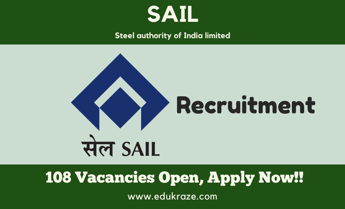 SAIL BUMPER RECRUITMENT OUT. APPLY NOW.