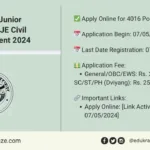 UPSSSC Junior Engineer JE Civil Recruitment 2024