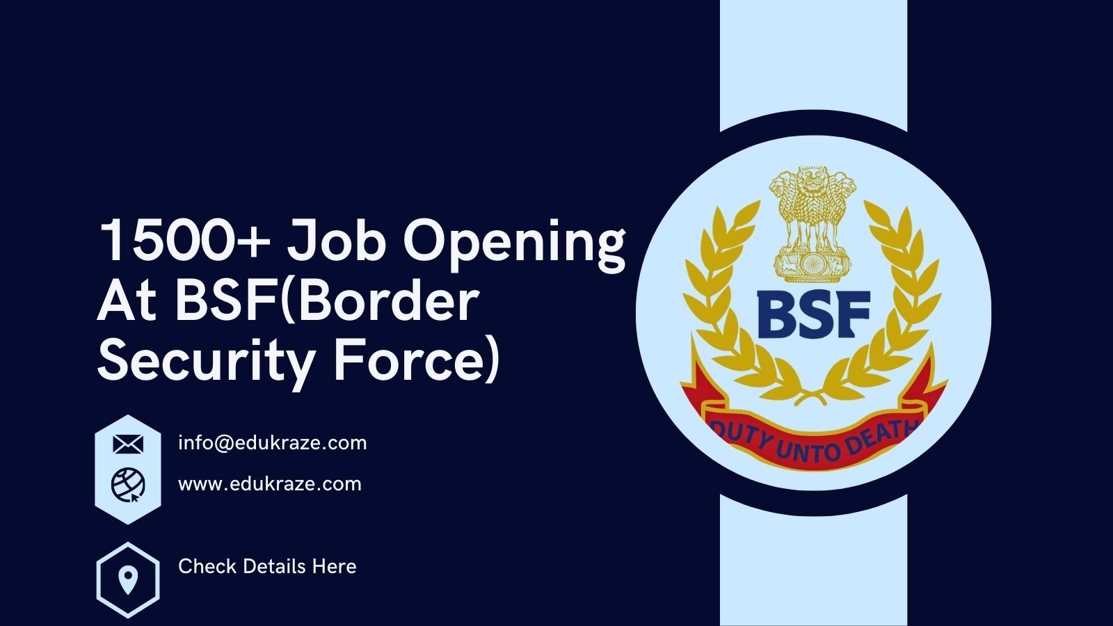 BSF Mega Recruitment Out for 1500+ Jobs, Check Full Details Here!