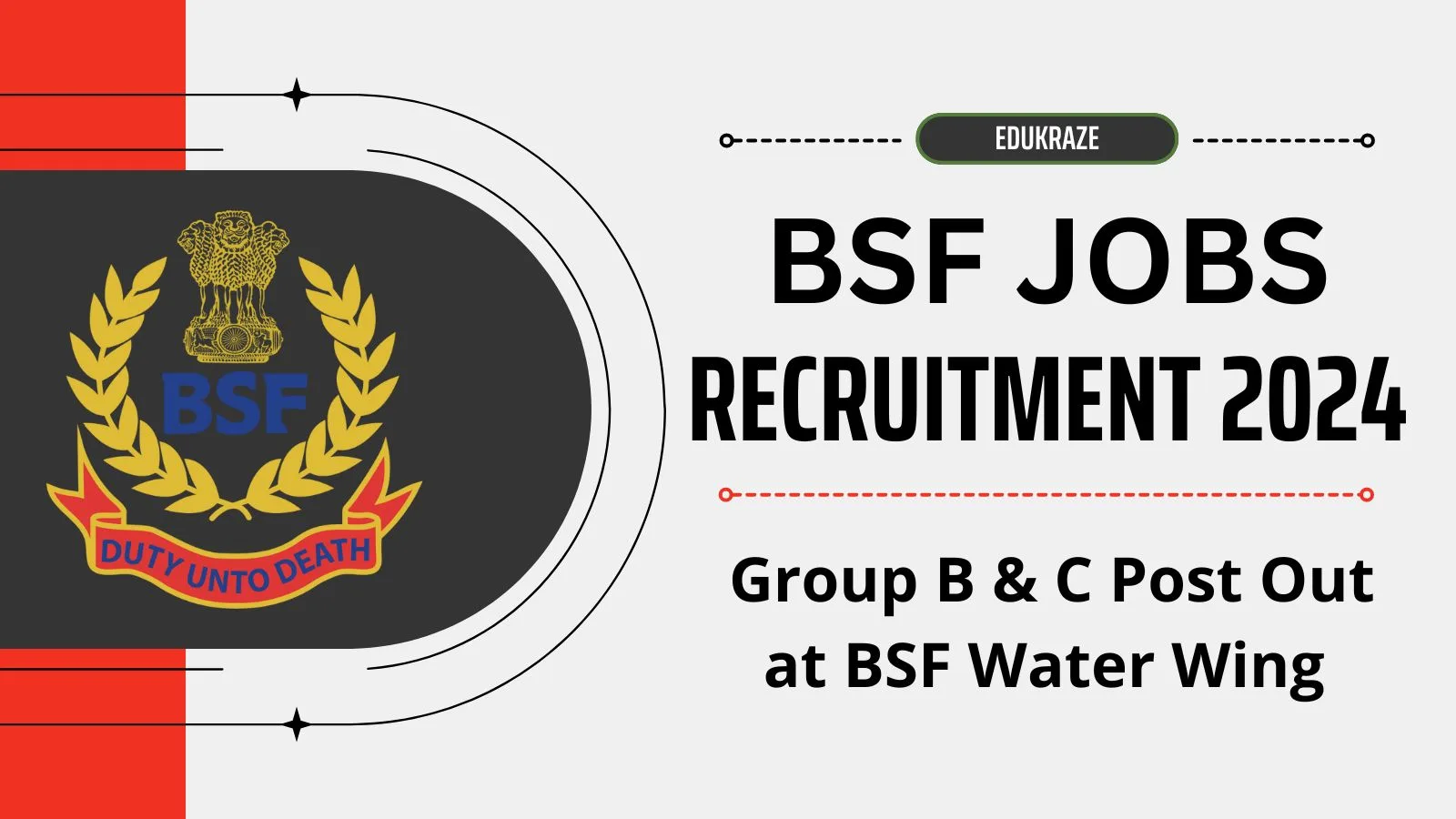 Group B & C Posts Out at BSF Water Wing Recruitment 2024