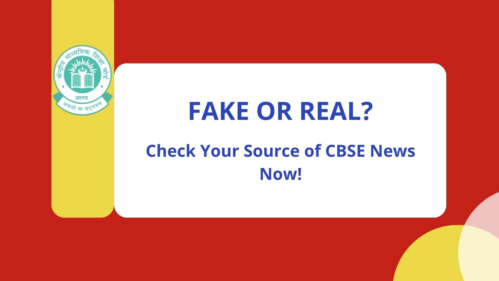 Fake CBSE News EXPOSED! Get Official Sources Here