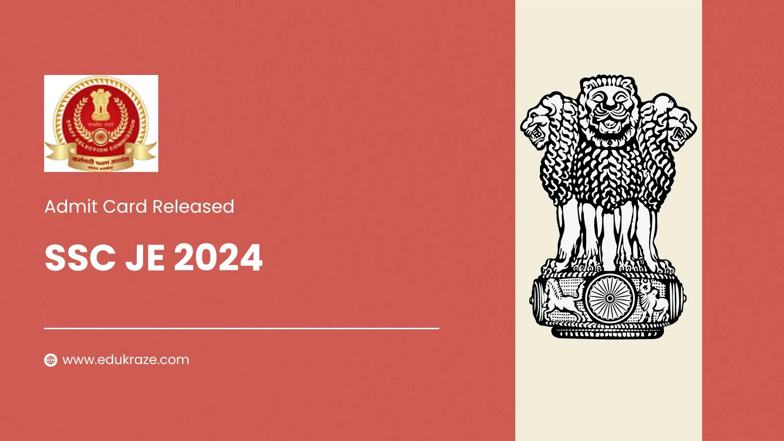 SSC JE 2024 Admit Card Released, Download Region-Wise Here
