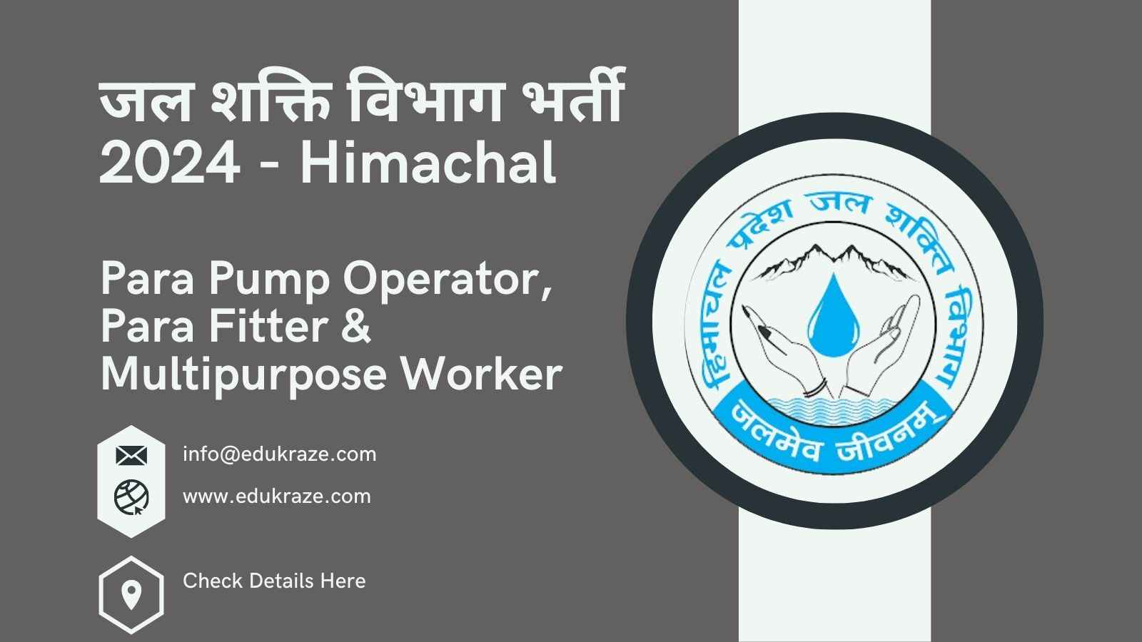 HP Jal Shakti Vibhag Division Anni Recruitment 2024 Out for Para Pump Operator, Para Fitter & Multipurpose Worker