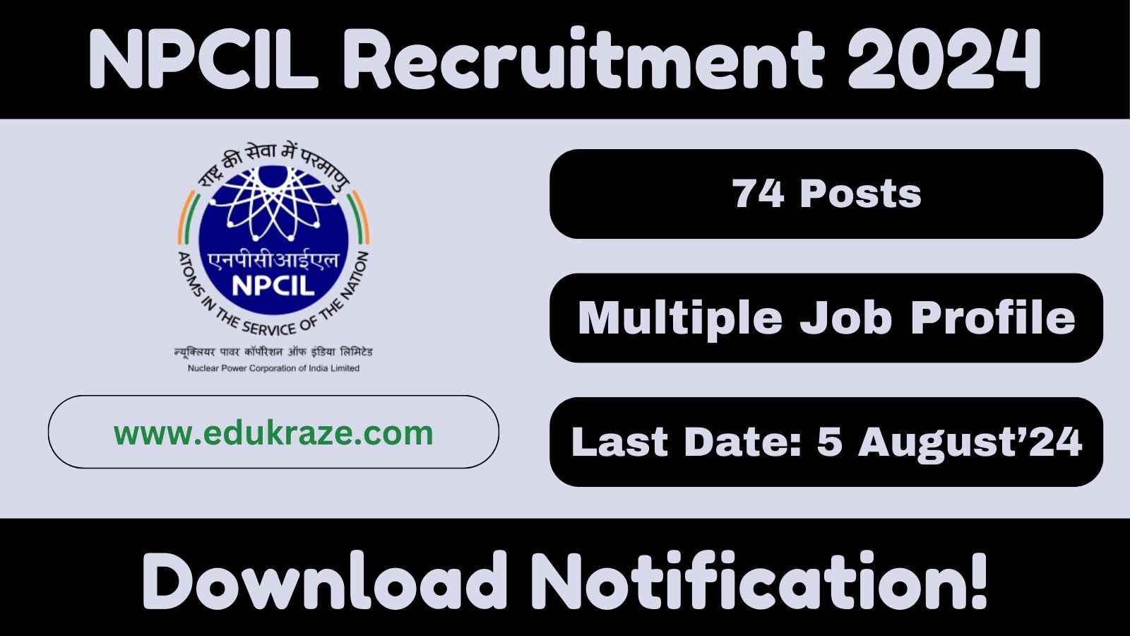 NPCIL Recruitment 2024: Apply Online for 74 Posts