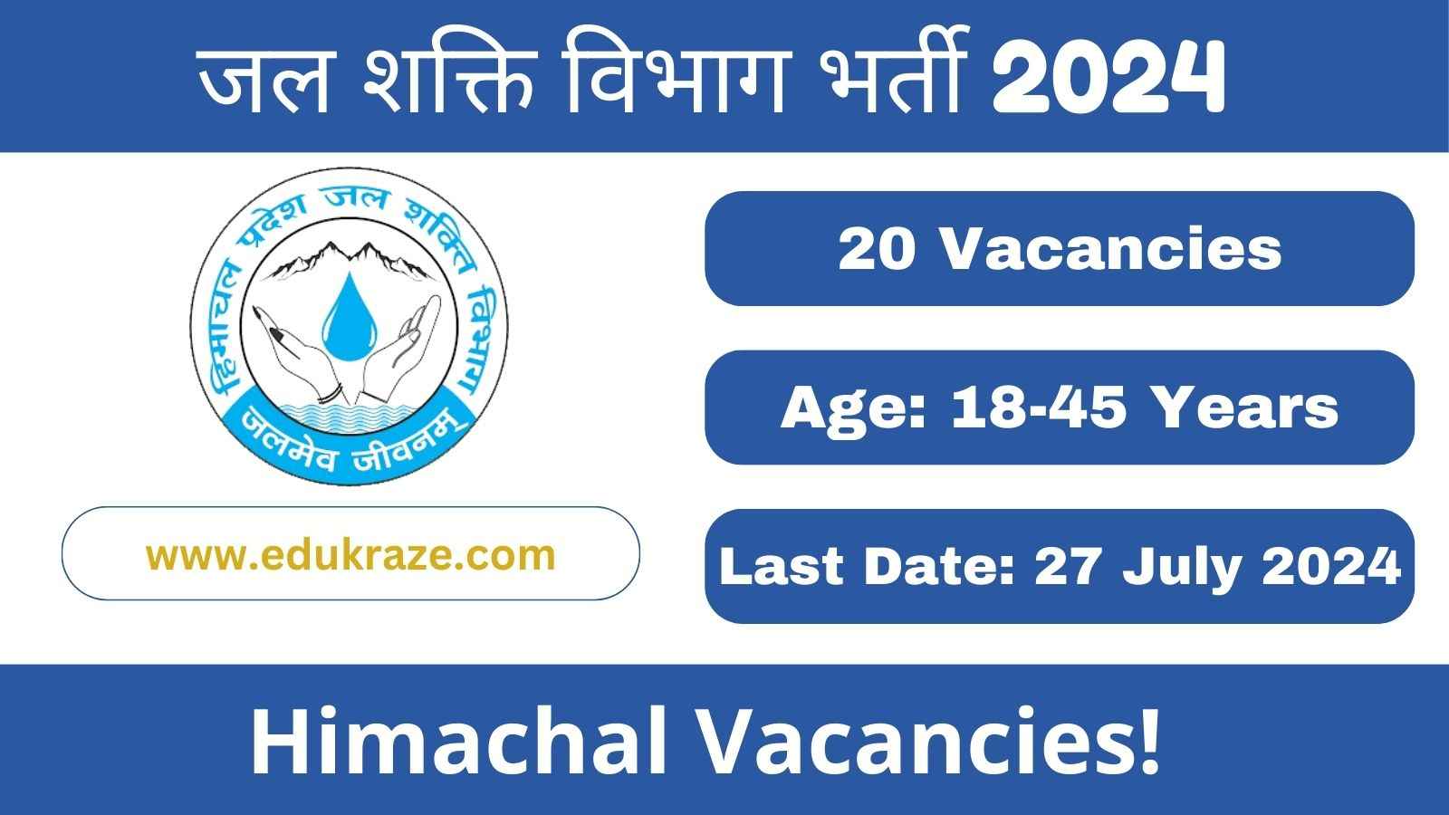 Para Pump Operator, Para Fitter & Multipurpose Worker Recruitment Out at Karsog Jal Shakti Vibhag HP!