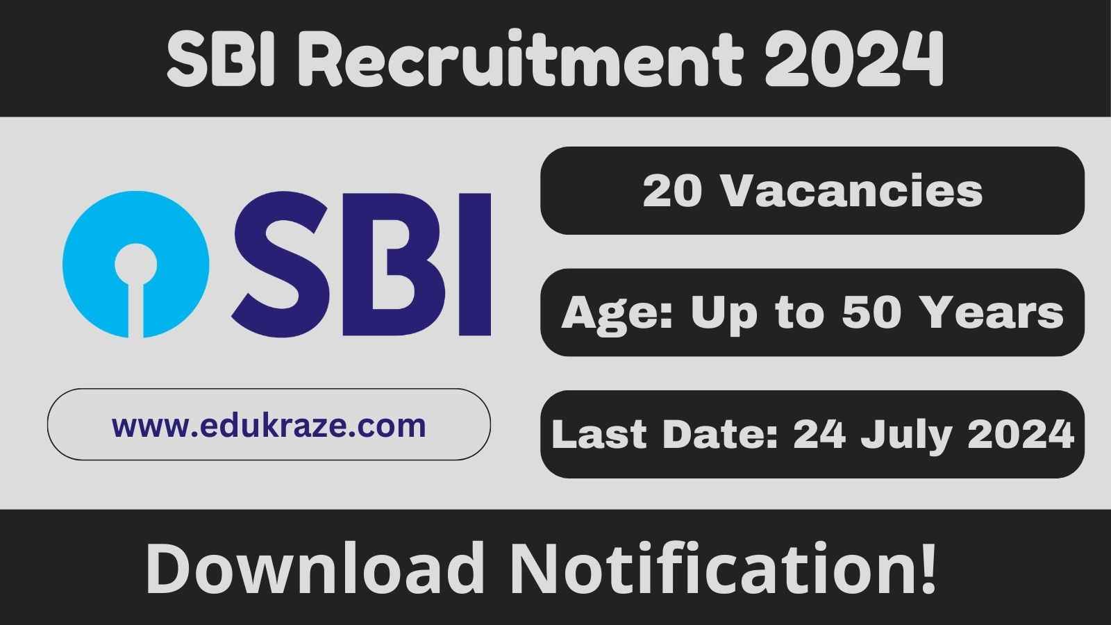 SBI Recruitment out For Various Post, Check Details Here!