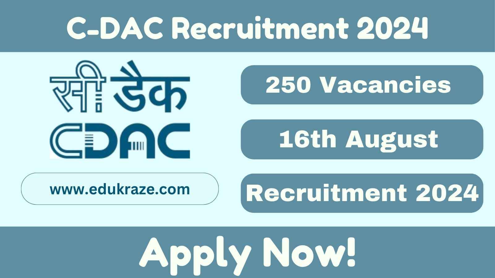 C-DAC Project Officer, Project Engineer & Other Posts Recruitment 2024: Apply Now!