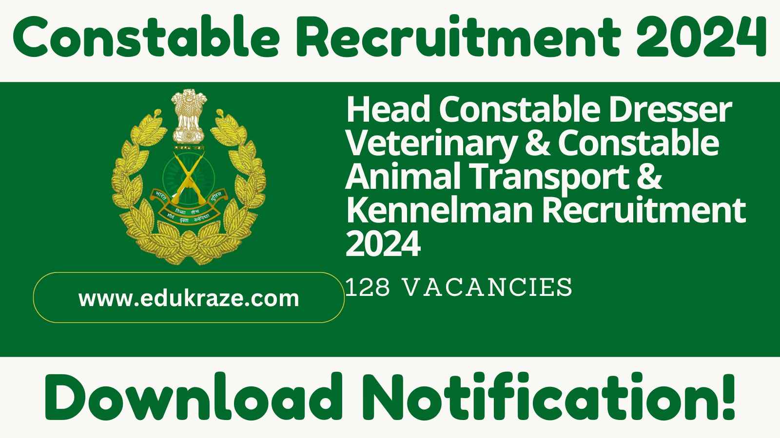 ITBP Head Constable & Constable Recruitment 2024: Apply Online for 128 Posts