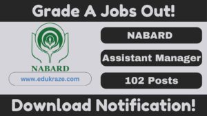 Grade A (Assistant Manager)Recruitment 2024 at NABARD, Apply Online for 102 Posts