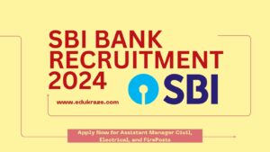 SBI SCO Assistant Manager Civil, Electrical, and Fire Recruitment 2024: Apply Online for 169 Posts